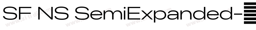 SF NS SemiExpanded字体转换